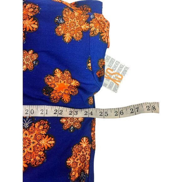 LuLaRoe Irma Women's Blue & Orange Top - Picture 5 of 6